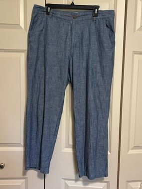 GAP Blue girlfriend khaki ankle Pants